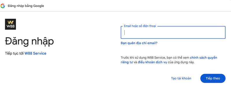 Đăng nhập qua Google